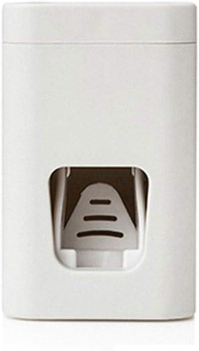 Tooth Brush Holder Toothpaste Dispenser Dust-Proof Toothbrush Holder Wall Mount Stand Bathroom Accessories Set Toothpaste Squeezers Rack(1)