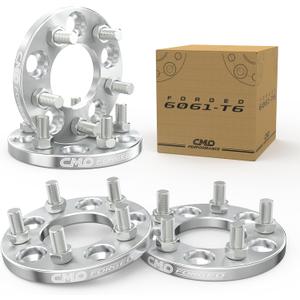 Customadeonly Forged 5x108 to 5x114.3 Wheel Adapters 15mm (0.6 Inch) Hubcentric Without Lip 63.4mm Bore M12x1.5 Studs (4pcs) Anodized Conversion Kit Stud Trimming Required 5x4.25 to 5x4.5 Adapter