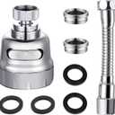 Kitchen Sink Faucet Sprayer Attachment, Movable Kitchen Tap Head 360 Rotatable, Anti-Splash Sink Sprayer Faucet Nozzle Head, Water Saving Faucet Aerator