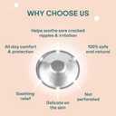 Koala Babycare The Original Silver Nursing Cups - Nipple Shields for Breastfeeding Newborn - Breastfeeding Essentials - Protect and Soothe - Tri-Laminate Silver - Maxi Size
