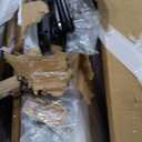 Large Coffee Bar Cabinet with Fridge Space, Mini Fridge Cabinet with Power Outlets and Wine Rack, Farmhouse Design Liquor Cabinet for Living Room, Kitchen, Entryway, Rustic Brown (63 inch)