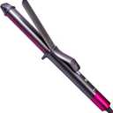 1 1/4 Inch Curling Iron, Ceramic Coated Hair Curling Wand, Rapid 430°F Heating, Temperature LED Display, 6 Temperature Settings, 60 Minutes Auto-Off, Red