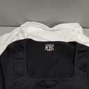 OQQ Women's 2 Piece Bodysuits Sexy Ribbed One Piece Square Neck Short Sleeve Bodysuits, Size: M