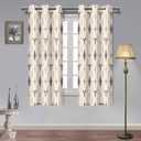 Aztec Western Blackout Curtains 2 Panels Tribal Bull Skull Boho Drapes Native Cowboys Ethnic Rustic Grommets Window Curtain Drapes for Bedroom Kitchen Living Room, 42x63in