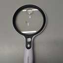 Large Magnifying Glass with 37 LED Light, 10X 20X 45X Handheld Illuminated Lighted Magnifier with 3 Light Modes for Seniors Reading, Inspection, Coins, Exploring Close Work