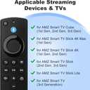 Replacement Firestick Remote Control Compatible with Fire Smart TV Stick Lite/Stick 4K/Smart TV 3rd Gen/TV Cube(2nd Gen/1st Gen/3rd Gen)/TVs Stick(2nd Gen/3rd Gen) with Voice Controller