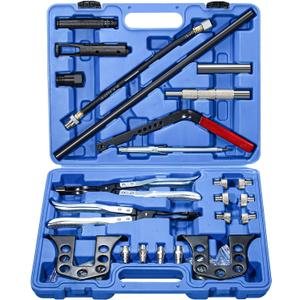 Valve Spring Compressor Universal Overhead Engine Valve Spring Compressor Cylinder Head Service Set OHV OHC Compressor Tool Valve Spring Compressor Remover and Installer