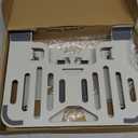 Ergonomic 2-in-1 Laptop Phone Stand for Desk, Adjustable Riser, Sturdy and Portable, Fits All Laptops and Phone (White)