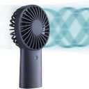 JISULIFE Handheld Fan, 6000mAh Portable Fan, Mini Hand Fan, USB Rechargeable [30H Max Cooling Time] Battery Operated Hand Fan with 3 Speeds for Travel/Commute/Picnic/Office-Blue