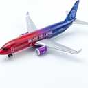 AVIAMUSE Alaska Model Airplane, Multi-Color Livery Single Plane Die-cast Model Planes Aircraft Suitable for Collection & Gifts