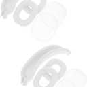 Angoily 2sets Headset Ear Cup Cover Headband and Cushions for Lightweight Easy to Install - Design Transparent Compatible Replacement Ear Accessories
