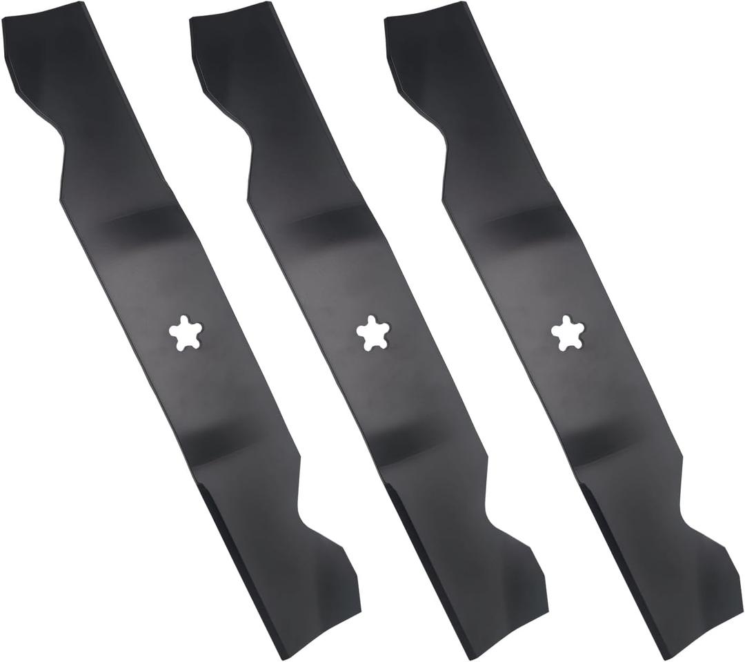 3PCS Z254 54 Inch Mower Blades Compatible with Hus qvarna Z254 MZ54 RZ5424 RZ5426 YTH26V54 YTH2454 YTH24V54 LGT2654 LGT2554 187256 532187256 53218725 for 54'' Deck Lawn Mower