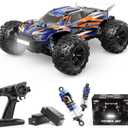 HYPER GO H16DR 1:16 Scale Ready to Run Fast Remote Control Car, High Speed Jump RC Monster Truck, Off Road RC Cars, 4WD All Terrain RTR RC Truck with 2 LiPo Batteries for Boys and Adults