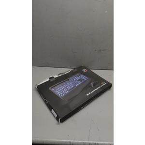 Wired Keyboard Mouse Combo - Large Print Backlit, Ergonomic Wrist Rest, 6 DPI RGB for PC/Windows - Ideal for Seniors, Students, Office and Home SABLUTE