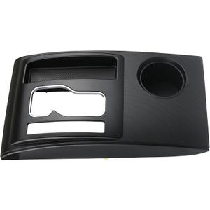 Osompar Black Center Console Shifter Bezel Shift Panel Cover Cup Holder Compatible with Toyota Tacoma 2005-2015 Gear Shift Trim