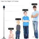 Selfie Stick Phone Tripod with Remote and LED Fill Lights - ASHINER 70 inch Heigh Cell Phone Holder for Travel, Vlogging, Live Streaming Video and Photos,Phone Stand Compatible with iPhone and Android
