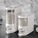 12 Lbs Rice Container with Measuring Cup, Upgraded Built-in Fresh Box, Cereal Dispenser Storage with Lids for Home Kitchen Pantry Rice Soybean Corn And large grain grains-White (Small)