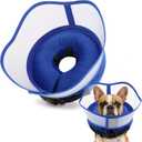 Soft Dog Cone Collar, Inflatable Cones Alternative After Surgery with Anti-Lick Shield, for Large/Medium/Small Dogs to Stop Licking, Elizabethan Neck Ecollars of Shame, Comfy Pillow E Recovery
