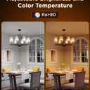 Govee E12 Led Bulb, Smart Light Bulbs for Chandelier/Living Room, Color Changing Candelabra Bulbs Work with Matter, Alexa, Google Assistant, 40 Watt Equivalent, 450 LM, 80 CRI, 2.4Ghz Only, 4 Pack