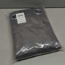 NICETOWN Gray Blackout Curtains for Bedroom 84 inches Long - Thermal Drapes Grommet Room Darkening Light Blocking Curtains Window Treatments for Living Room (2 Panels, W52 x L84, Grey)