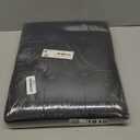 ALASDO Storage Ottoman Footrest Stool Small Ottoman with Storage Foldable Ottoman Leather Foot Rest Footstool Bench for Living Room 17x13x13inches Black