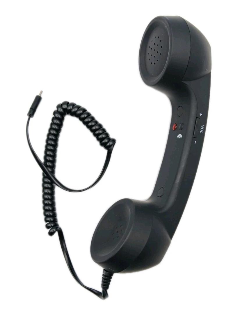 NFXSL Retro Phone Wired Handset and USB Handsets Black