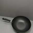 12.5" Carbon Steel Wok Non-Stick, PFAS-Free Coating, Induction-Safe Flat Bottom Stir Fry Pan with Ergonomic Handle