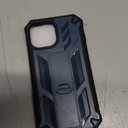 SOiOS for iPhone 13/14/15 Phone Case: for iPhone 16e Protective Cover with Built-in Kickstand | Heavy Duty Military Grade Hard Protection Shock Proof | Durable Dual-Layer Design Blue