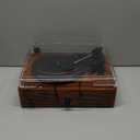 Vinyl Record Player Wireless Turntable with Built-in Speakers and USB Belt-Driven Vintage Phonograph Record Player 3 Speed for Entertainment and Home Decoration (Brown)