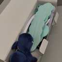 The Peanutshell Crib Mobile for Boys or Girls - Light and Dark Blue Musical Baby Crib Mobile with 12 Lullabies, Ocean Baby Nautical Nursery Decor