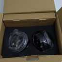 Camaro LED DRL Fog Lights for 2010 2011 2012 2013 Chevy Camaro White LED Daytime Running Lighting Front Driver Passenger Side Driving Fog Spot Lamps Light Assembly Smoked Lens OEM#GM2590104 GM2592297C