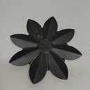 Rose Gold Metal Flower Wall Art Decor, 9.5 Rustic Modern Floral Sculpture, Distressed Iron Wall Hanging Home Decoration Accent Artworks for Indoor Kitchen Bedroom Living Room Office Outdoor Garden