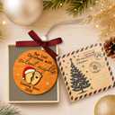 2 x Expecting Baby Ornament 2026 - Pregnancy Announcement Gifts for Family, Husband, Grandparents, Family, Aunt - Gifts for Expecting Parents - 2 Layers Wood Acrylic Baby Ornament