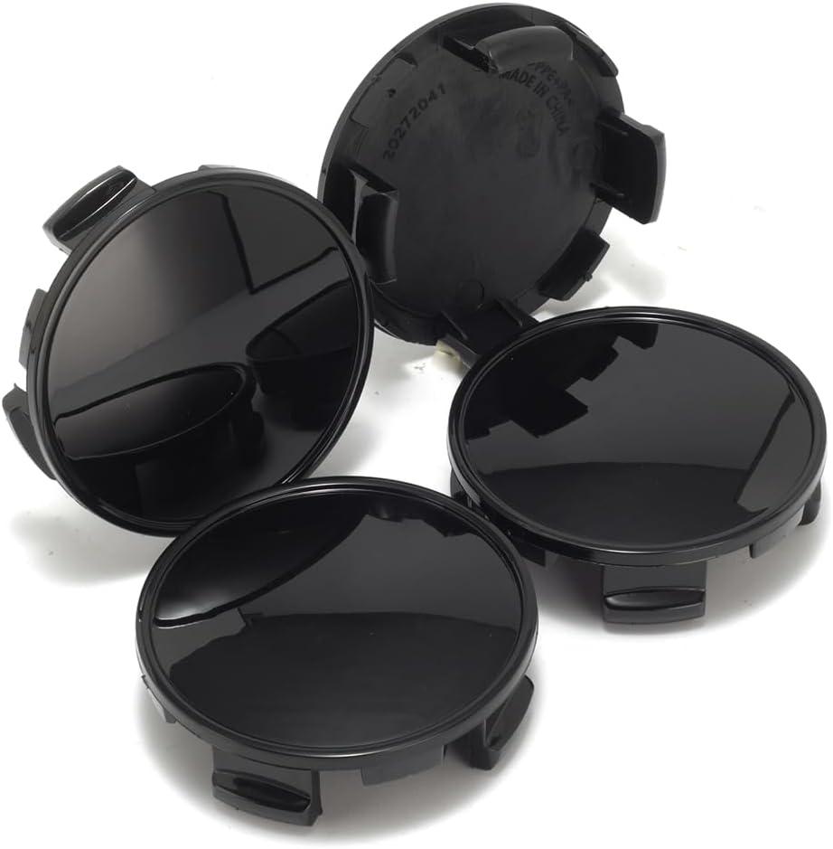 2.5In Wheel Center Cap for 2015-2025 Ford F150 Expedition Ranger Taurus Bronco Rim Hubcap PN: HL3V-1A096 HL3Z-1A096 HL3Z-1130 KL3V-1A096 ML3V-1A096, 4 PCS, Gloss Black