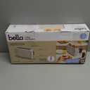 bella 2 Slice Slim Toaster, Fits-anywhere Kitchenware, 6 Setting Shade Control with Reheat & Cancel Buttons, Fits sourdough, 10 Long Slot, Anti Jam & Auto Shutoff, 900 Watt, Oatmilk