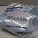 JMvicyroam Woven Basket,Small Rope Storage Bin with Handles & Ribbon Bag, Organizer for Shelves Closets,Gift Basket Empty for Birthday,Books,Dog Toys, Blue (1 Pack)