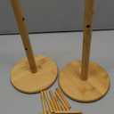 Pretzel Holder Stand, Pretzel Holder, Tree -Shaped Pretzel Stand Wood For Pretzel Display and Hanging Sausage Stand Contains 6 Pillars For Oktoberfest Party (6.29x6.29x12.59in)