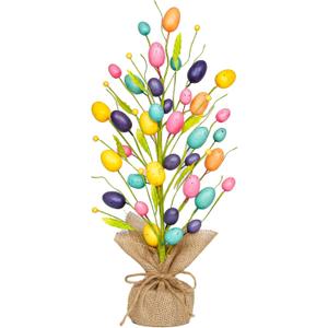 Easter Decorations for Home, 20 Inch Pastel Easter Eggs Tree for Table Centerpieces, Farmhouse Spring Floral Decor for Mantle Entryway, Eggs Decor Party Supplies for School Office Indoor