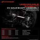 A-Premium CV Axle Shaft Assembly Compatible with Subaru Impreza 2008-2014 2.0L, Impreza 2008-2011 2.5L, Rear Left or Right, Replace# 28421FG010, 28421FG011