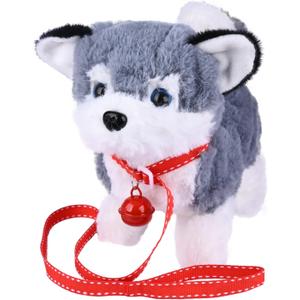WorWoder Plush Alaska Toy Puppy Electronic Interactive Pet Dog - Walking, Barking, Tail Wagging, Stretching Companion Animal for Kids (Alaska Dog) WorWoder Plush Alaska Toy Puppy Electronic Interactive Pet Dog - Walking, Barking, Tail Wagging, Stretching Companion Animal for Kids (Alaska Dog)