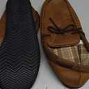 ULTRAIDEAS Men's Luke Moccasin Slippers Memory Foam Cozy House Slippers, Warm Comfy Slippers for Men, Indoor Outdoor Loafer Anti-Slip Home Shoes (11, Camel)