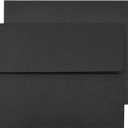 A7 Black Invitation 5x7 Envelopes - Self Seal, Square Flap,Perfect for 5x7 Cards, Weddings, Birthday, invitations, Graduation, Baby Shower, 5.25 x 7.25 Inches, 100 Pack, (Black)
