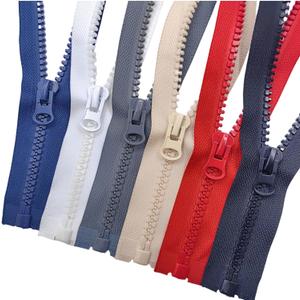 Wonesifee Separating Zippers #8long Resin Plastic Zippers 6pcs 24" for Sewing Parka Down Jacket Coat Clothes Large Molded Heavy Duty Bulk 6 Colors 24inch