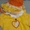 Willyacos Princess Costume Adult Short Dress Sexy Yellow Princess Cosplay Crop Top Skirt for Women Teen (Large)