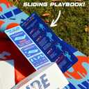 Baseball & Softball Sliding Mat Training Aid, Portable Baserunning Practice Mat with Instructional Guide, 87"