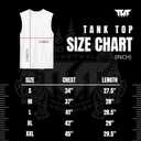 Tuff Sport Tank Top Muay Thai Boxing Vest Top Workout Shirt Sleeveless Gym Fitness Training (XL)