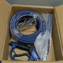 Pressure Washer Gun and Hose Kit, 4800PSI Power Washer Hose 50FT
Steel-Braided & Durable - Flexible & Kink-Resistant Pressure Washer Hose with 3/8" Quick Connector and M22 14mm Adapters