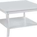 Convenience Concepts American Heritage Square Coffee Table, White