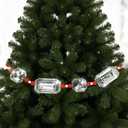 Jenaai Large Christmas Jewel Ornaments 36 Inch Acrylic Jewel Garland for Christmas Tree Hanging Decorations for Xmas Ornaments Mantel Table Centerpieces Wedding Holiday Party Decor