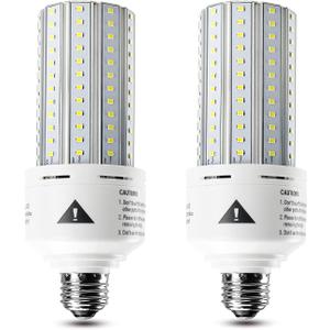 ZP 2 Pack Led Light Bulb 500W Equivalent 7500 Lumen 5000K E26/E27 Medium Base 60W led Bulb for Outdoor Indoor Lamp Area Garage Warehouse Workshop Street Backyard New Upgrade 2 Count 